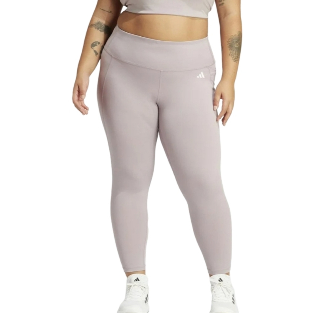 Adidas Optime Stash Pocket 7/8 Training Leggings ACTIVE Preloved Fig Size 2X NeW